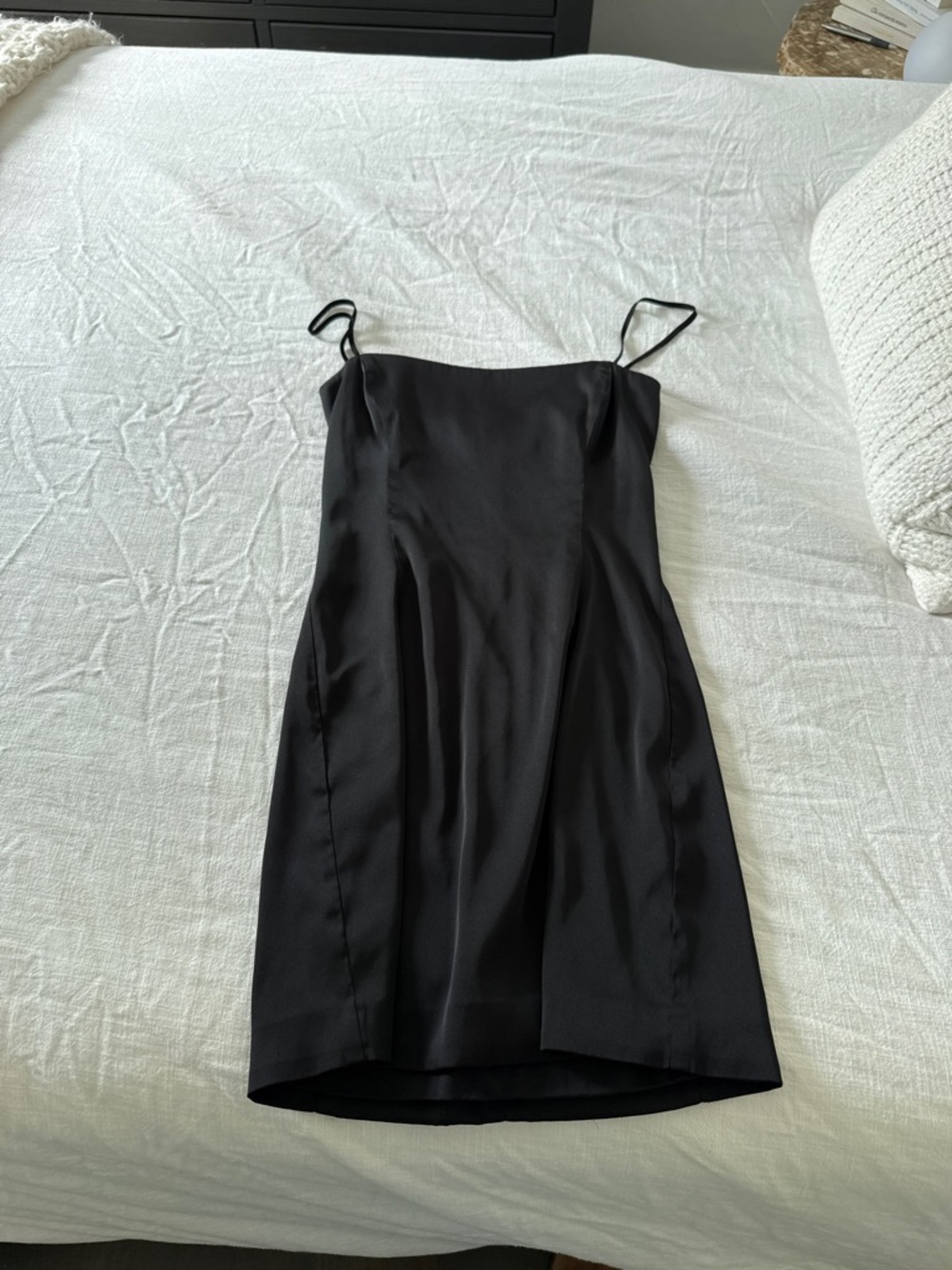 Sunday Best Aritiza Classic Black Slip Dress with Spaghetti Straps